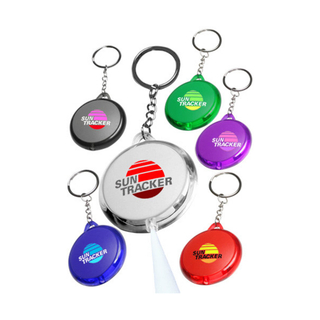 Round Translucent Light Keychains 11