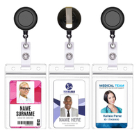 Retractable Badge Holder Reel Clip On Id Card Holders