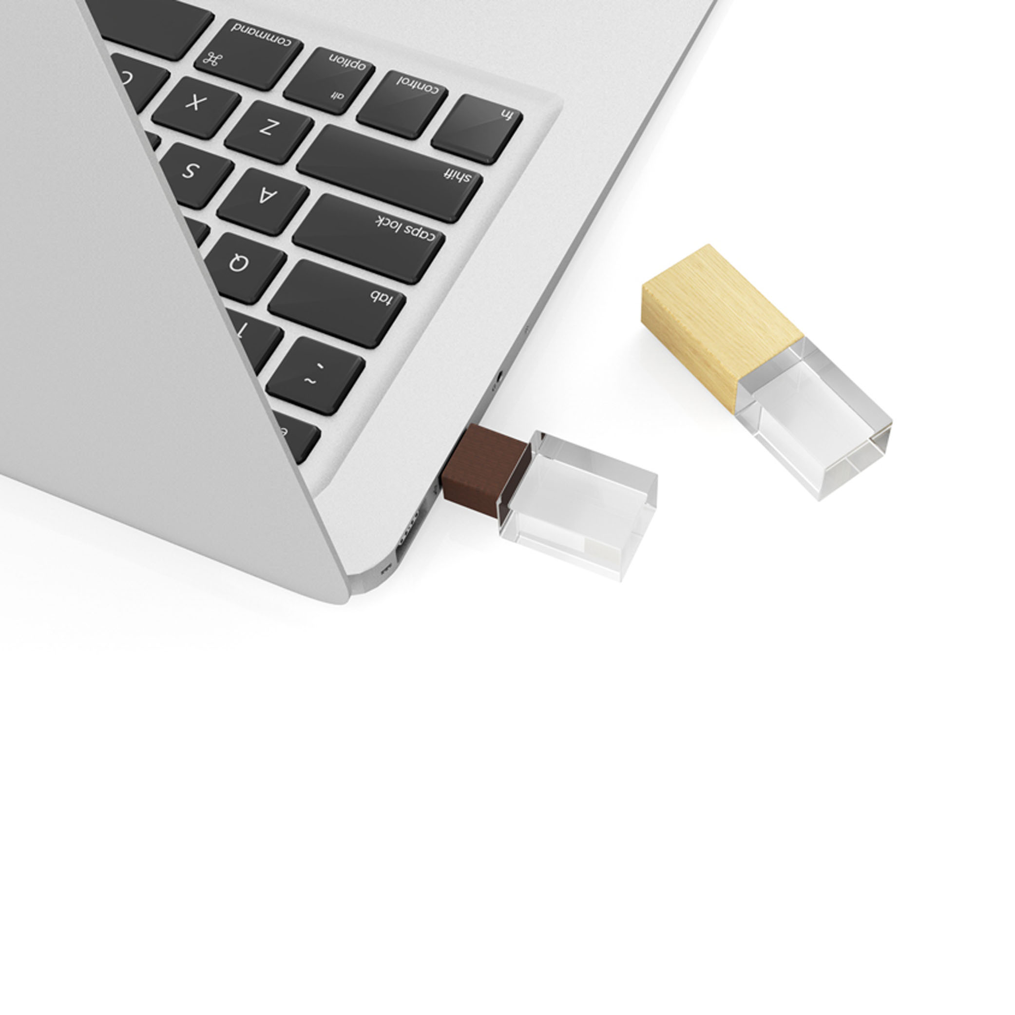 Wooden Crystal USB Flash Drives