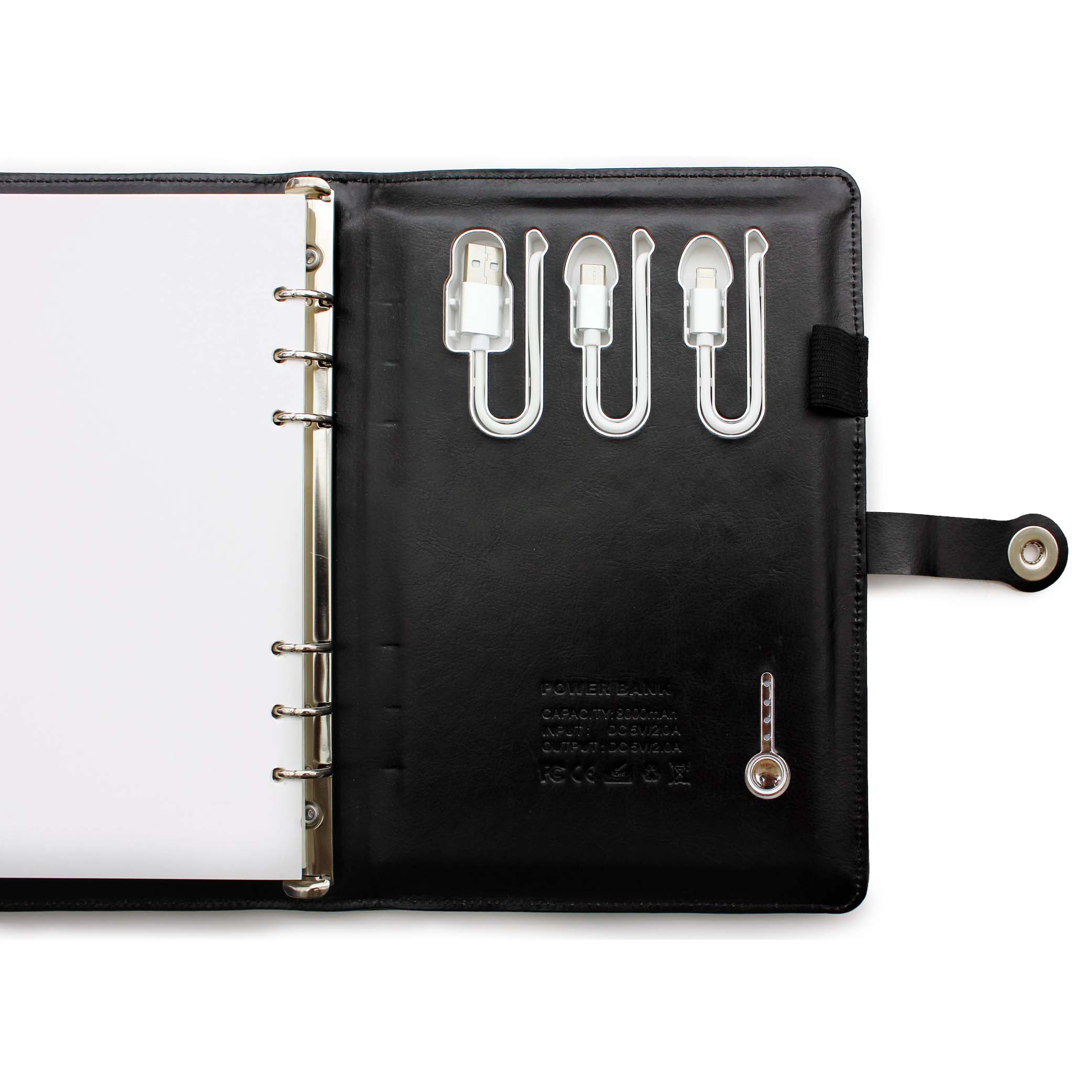 Video Screen Notebook w/ Power Bank & USB Flash Drive