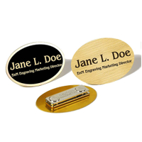 Custom Metal Names Badges